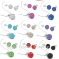 6 a 25mm do Rhinestone Clay pavimentada Shamballa pérola pingente encantos